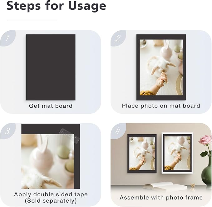 Golden State Art, 12x16 Uncut Photo Mat Matboard - Image 5