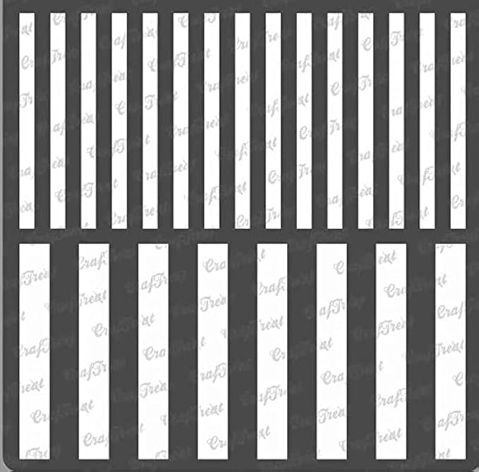 CrafTreat Reusable Geometric Stripe Stencils by CrafTreat