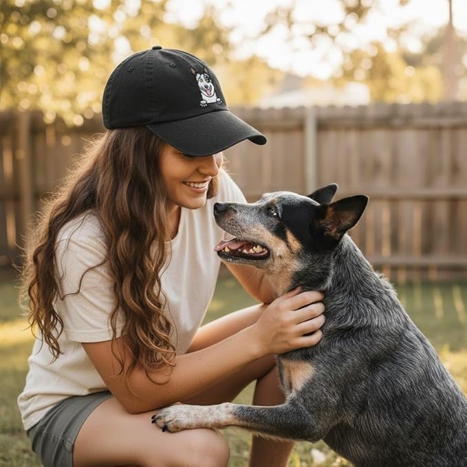 Pet Dog Lover Gifts,Embroidered Dog Baseball Hats for Men Women Dad Mom
