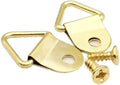 100 Pack Small Triangle Ring Steel Picture Hangers by EesTeck