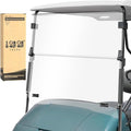 10L0L Golf Cart Windshield for EZGO TXT Gas and Electric 1995-up, Foldable Golf Cart Windscreen, Anti-UV and Impact Resistant, Clear/Tinted