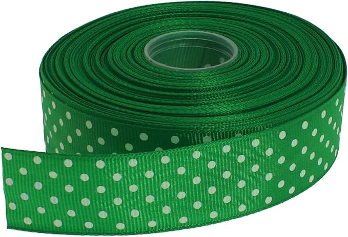 Polka Dot Grosgrain Ribbon 25 Yard Each Roll 100% Polyester by Unknown