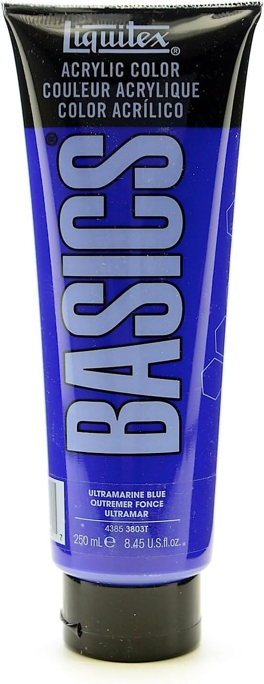 Liquitex BASICS Acrylic Paint, 250ml Tube, Ultramarine Blue by Liquitex