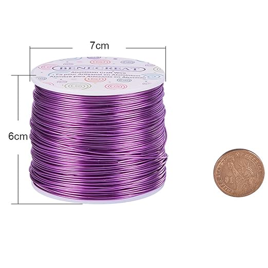 BENECREAT 18 Gauge Jewelry Craft Aluminum Wire 492 Feet Bendable Metal - Image 3