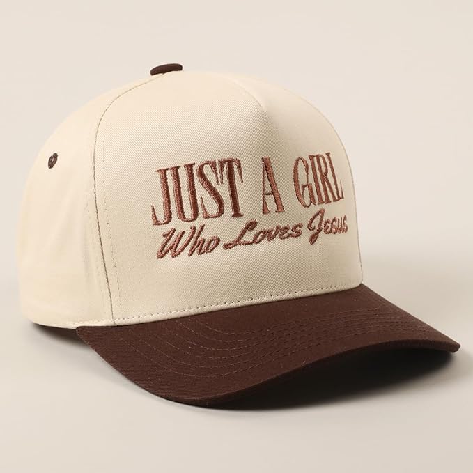 MIRMARU Two-Tone Vintage Canvas Trucker Hats for Men & Women, Adjustable Size Baseball Caps with Trendy Embroidered Design