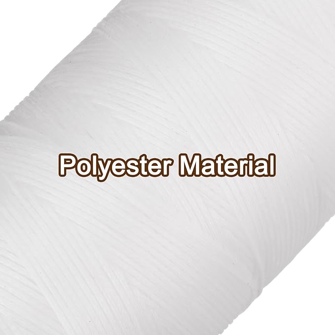 uxcell Leather Sewing Waxed Thread, 284 Yards / 260m 0.8mm 150D Flat Polyester - Image 3