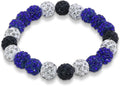 Baseball Bracelet for Women Men Baseball Mom Accessories Essentials Stuff Sparking Bead Bracelet Jewelry Baseballs Sport Fan Bracelet for Sports Game Team