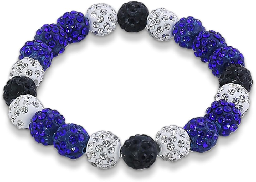 Baseball Bracelet for Women Men Baseball Mom Accessories Essentials Stuff Sparking Bead Bracelet Jewelry Baseballs Sport Fan Bracelet for Sports Game Team