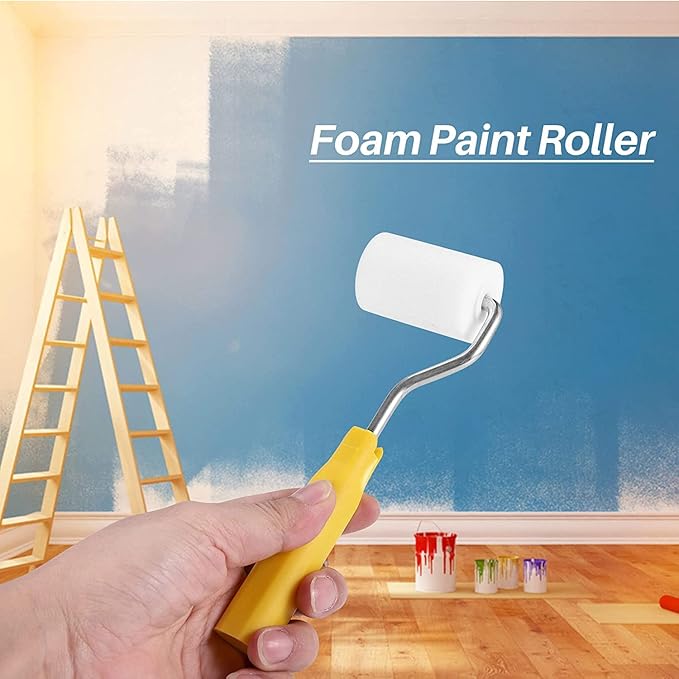 RZJZGZ Mini Foam Paint Roller Painting Decorating Touch Up Trim Kit 2 inch - Image 6