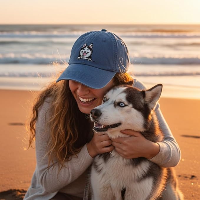 Pet Dog Lover Gifts,Embroidered Dog Baseball Hats for Men Women Dad Mom