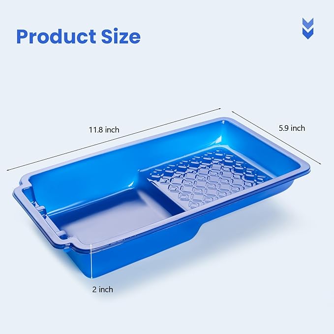 Mister Rui 4 Inch Paint Tray Liners, 15 Pack, Plastic Paint Trays, Small Paint - Image 6
