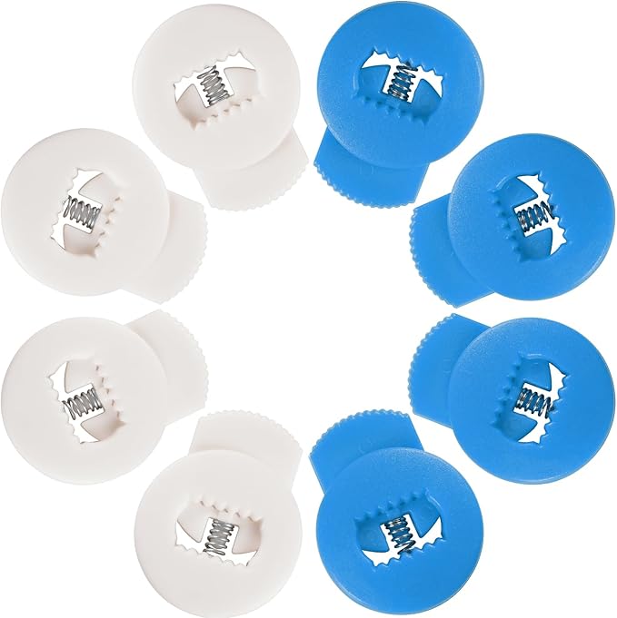 Glove Locks, 8-Pack Baseball/Softball Glove Lace Locks – Vibrant Colors, No Retie Knots, Spring-Lock Tech, Durable Design.