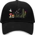 Embroidered Baseball Cap for Men Women, Breathable Cotton Adjustable Hat, Various Patterns for Casual Daily Outfits