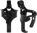 TonGass 2-Pack Golf Push Cart Cup Holder, Universal Plastic Golf Trolley Drink Holder Mount for Golfs Push Carts, Durable Shock-Resistant Design Fits Most Golfs Trolley Tubes and Handles - Black