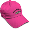 Custom Soft Baseball Hat Embroidered Dad Hat Fish Rainbow Trout Men & Ladies Baseball Cap Cotton