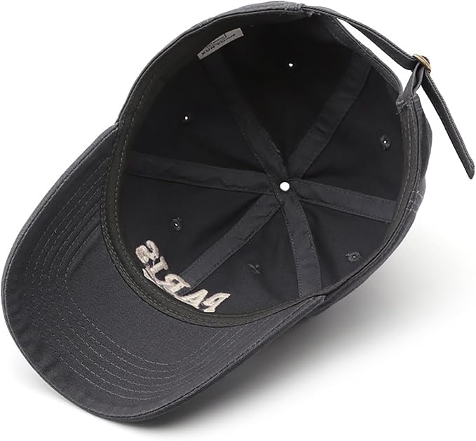Paris Hat Unisex Baseball Cap Soft Sun Hat Adjustable Trucker Cap