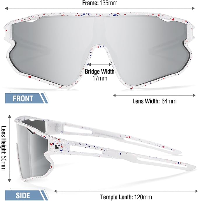 DUCO Kids Sunglasses Youth Baseball Sun Glasses Lightweight TR90 Frame UV400 Sports Cycling Shades for Boys Girls DK268