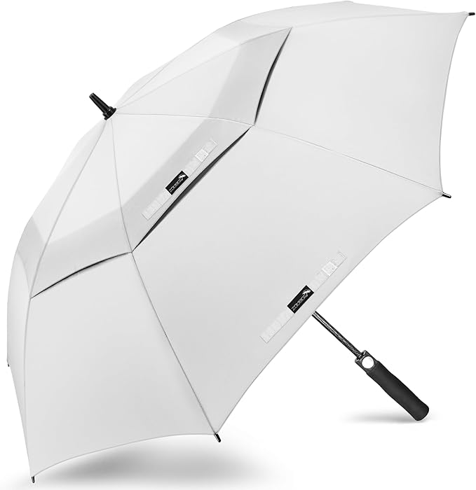 ZOMAKE Golf Umbrella Windproof, Extra Large Oversized Heavy Duty Double Canopy for Rain, Sports Games & Push Cart(51/54/62/68/72Inch)