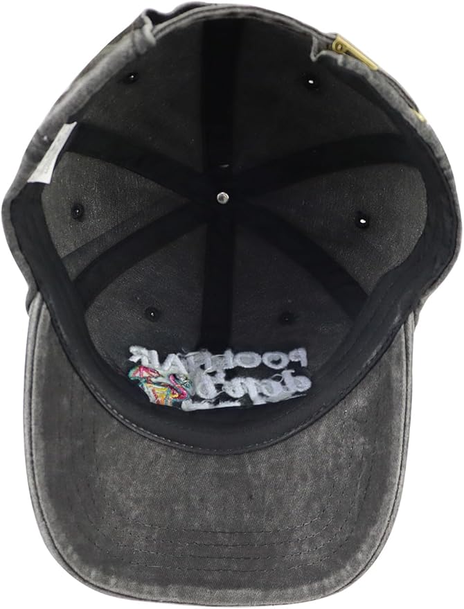 Pool Hair Don't Care Hat for Men Women, Funny Adjustable Cotton Embroidered Flamingo Pool Baseball Cap