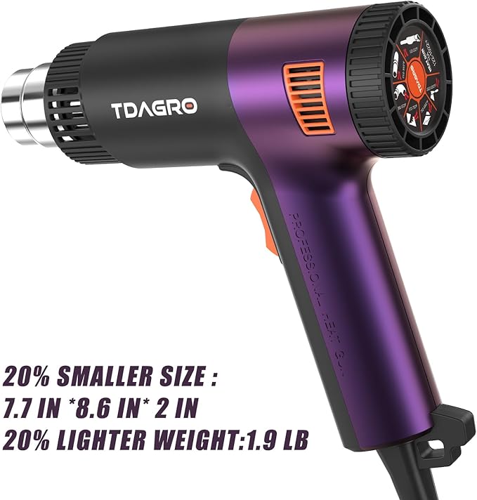 A Nice Heat Gun, Compact but Powerful, Variable Temp Control 122℉~1202℉ - Image 2