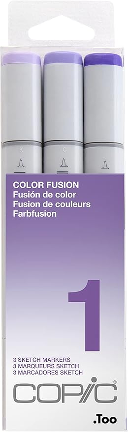 Copic Sketch, Alcohol-based Markers, Color Fusion #1 by COPIC