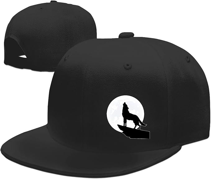 Snapback Hats for Men Flat Bill Hats for Men Black SkullHat Flat Brim Hat Fitted Hats Baseball Caps