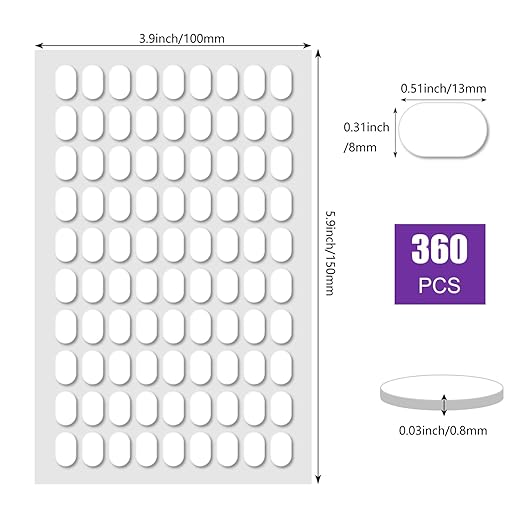 360 Pcs Double Sided Sticky Dot, Sticky Tack Poster Stickers Round Clear - Image 2