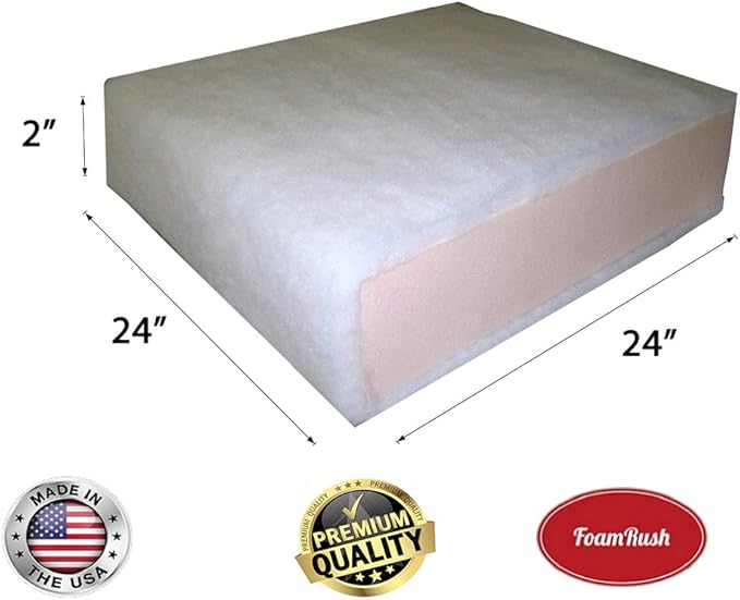 FoamRush 2" x 24" x 24" Seat Cushion Foam - Image 2