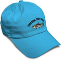 Custom Soft Baseball Hat Embroidered Dad Hat Fish Rainbow Trout Men & Ladies Baseball Cap Cotton