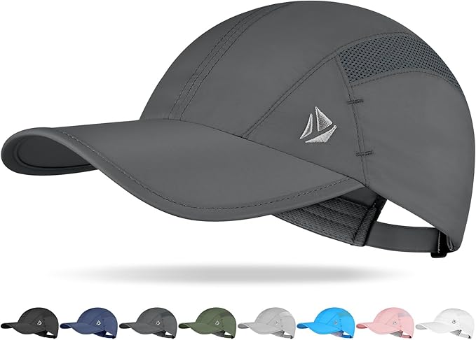 YANIKY Quick-Dry Running Hat for Men & Women Cooling Hat UPF 50+ Thin Baseball Cap Lightweight Breathable Mesh Sport Hats