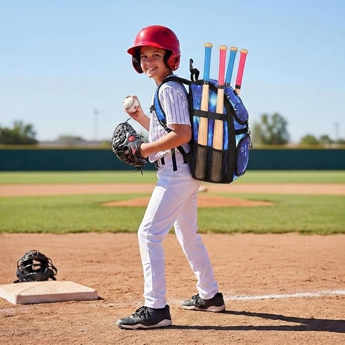 MATEIN Softball Bag, Lightweight Baseball Backpack with Shoe Compartment, Baseball Bag with Fence Hook for TBall Bat & Equipment, Softball Gifts Catchers Backpack for Women Fit Catcher’s Mitt, Helmet