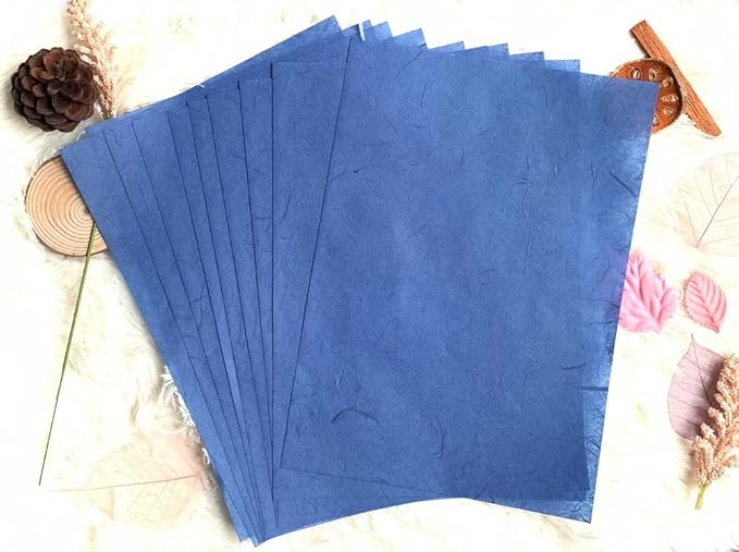 50 Sheets A4 Natural Fiber Mulberry Tree Mulberry Paper Sheets Art Tissue Washi - Image 5