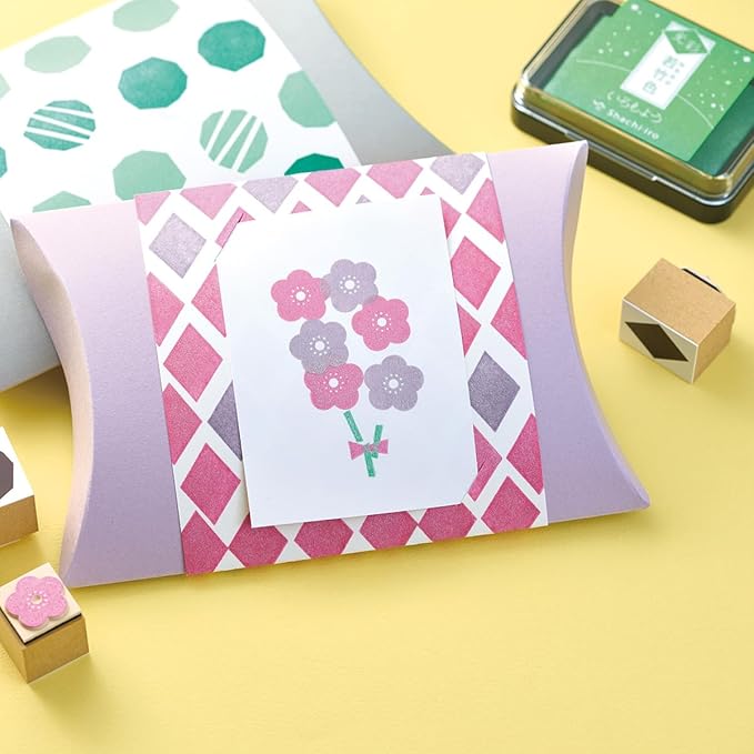 IROMOYO KOSAI Stamp PAD, Traditional, Shimmering Japanese Ink Colour, Oil-Based - Image 2
