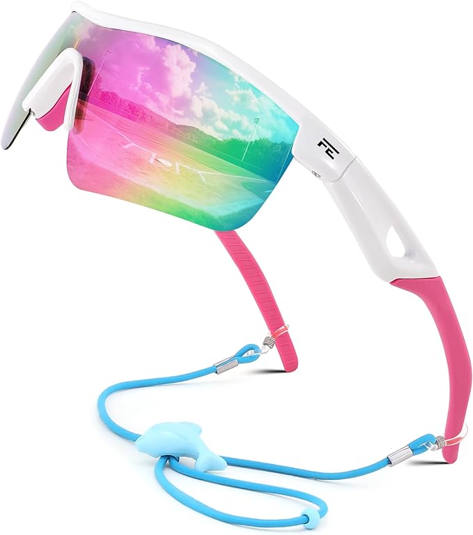 FEISEDY Kids Teens Baseball Polarized Sunglasses Sports TR90 Frame Boys Girls Cycling B2454