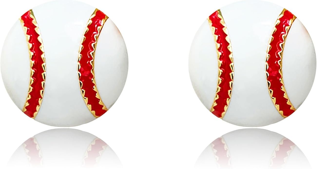 Baseball Earrings for Women Baseball Mom Accessories Essentials Game Day Fan Gifts Lightweight Sports Stud Earrings Jewelry Game Day Shirts Women
