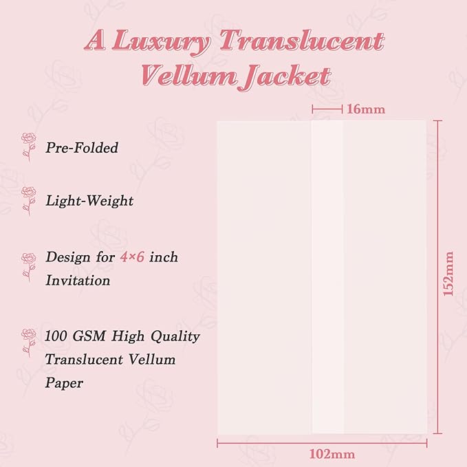 30 Pack Pre-Folded Vellum Jackets - Image 2