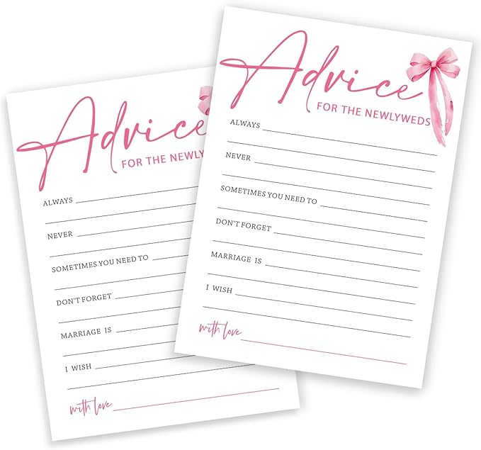 Wedding Shower Games Cards, Advice by Wybgno