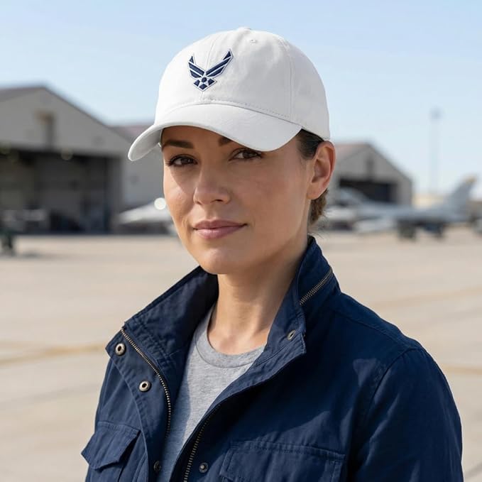Speedy Pros Soft Baseball Hat Embroidered Dad Hat Air Force Emblem Embroidery Men & Ladies Baseball Cap Cotton
