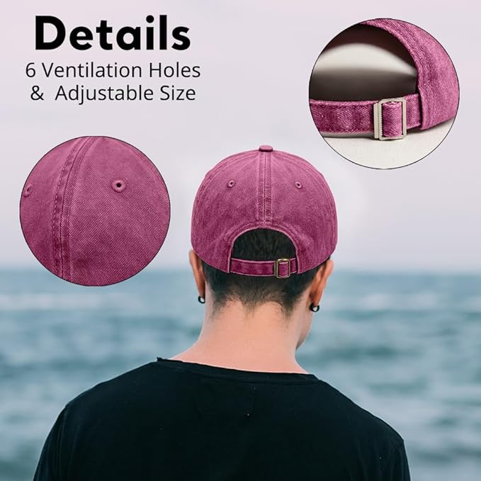 Humor Saying Adjustable Washed Cotton Baseball Cap, Funny Retro Trucker Hat Gift for Men Women Dad Husband Coworker