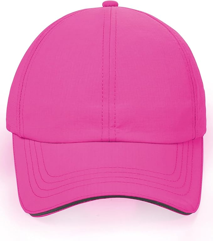 Little Girls Reflective Baseball Cap Criss Cross Ponytail Hat Kids Quick Dry Mesh Summer Sports Hat for Toddler Ages 3-8