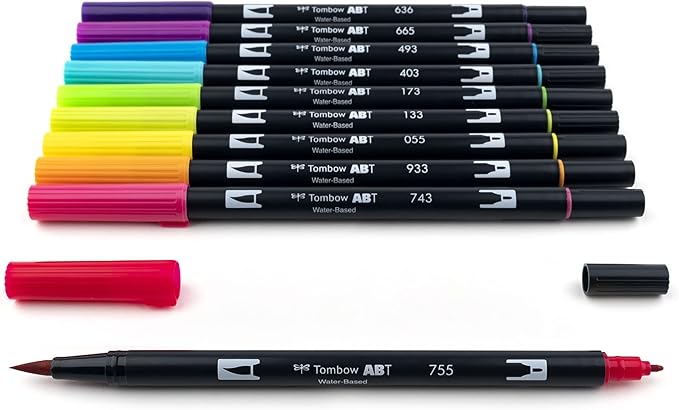 Tombow 56185 Dual Brush Pen Art Markers, Brush and Fine Tip Markers - Image 4