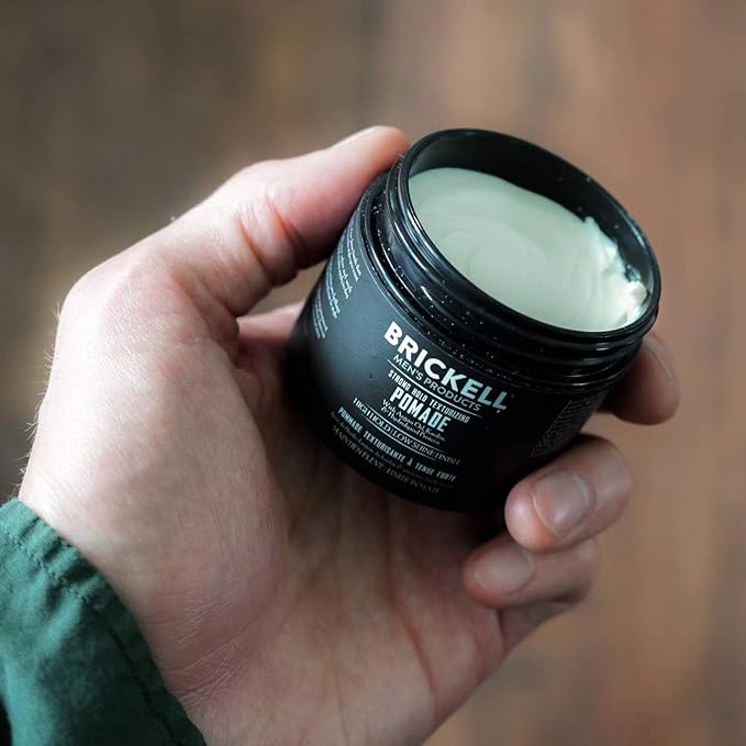 Brickell Men's Products Strong Hold Texturizing Pomade - Image 8