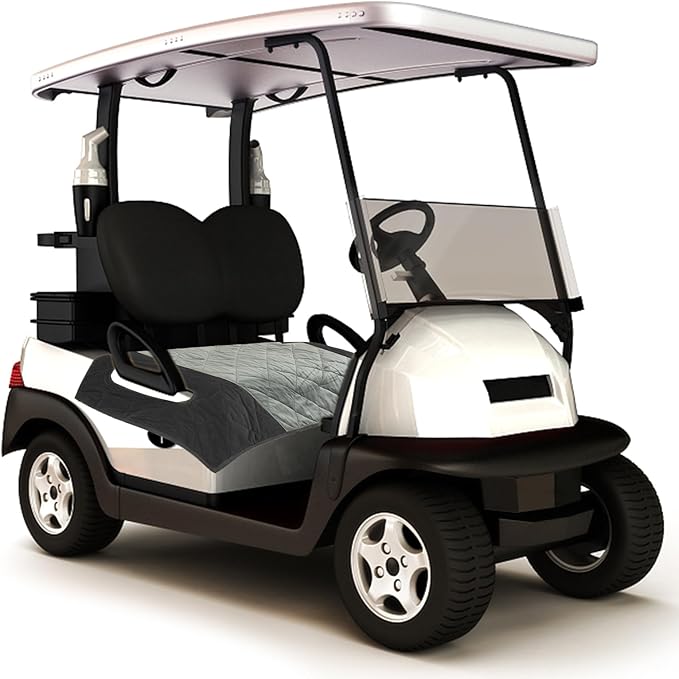 Golf Cart Seat Covers,EZGO Seat Cover,Heavy Duty Golf Cart Seat Blanket,Waterproof Travel Sports Cart Seat Cushion Covers for 2 Person Seats Club Car,Winter Golf Cart Accessories,Golf Cart Seat Cover