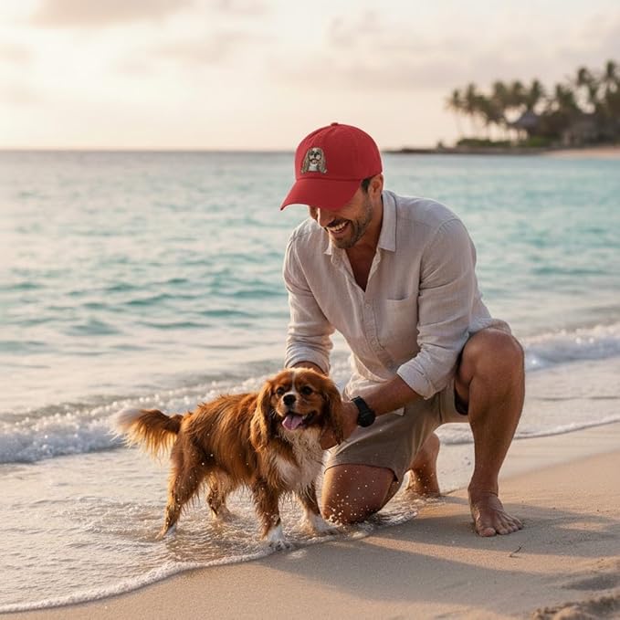 Pet Dog Lover Gifts,Embroidered Dog Baseball Hats for Men Women Dad Mom