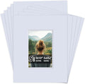 Falling in Art 5 Pack Acid Free 8x10'' White Picture Mats Board Show Kit by FallinginArt