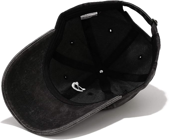 Smile Face Baseball Cap Vintage Distressed Low Profile Unstructured Cotton Dad Hat Adjustable for Women Men