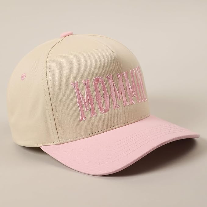 MIRMARU Two-Tone Vintage Canvas Trucker Hats for Men & Women, Adjustable Size Baseball Caps with Trendy Embroidered Design