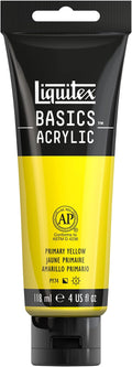 Liquitex BASICS Acrylic Paint, 118ml Tube, Primary Yellow by Liquitex