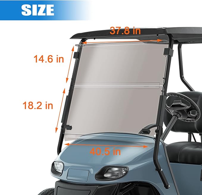 Windshield for EZGO TXT 1995-2013 Golf Cart Tinted