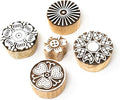 Hashcart Wooden Indian Traditional Design Printing Stamps/Blocks by Hashcart